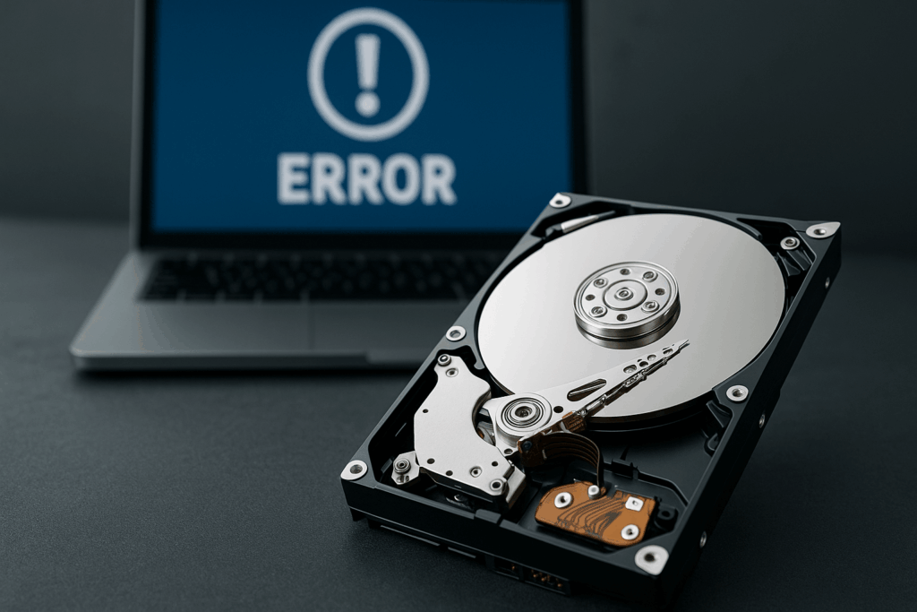 תקלה לוגית בדיסק קשיח